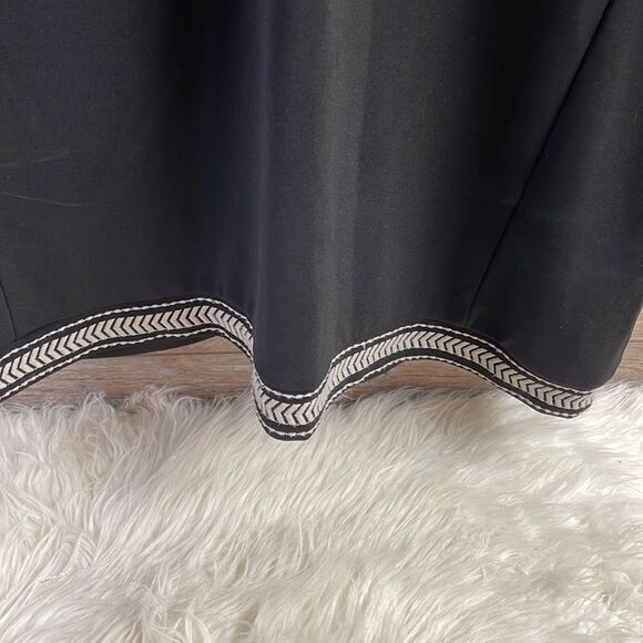 Liz Claiborne Womens Career Sleeveless Black Top Blouse Size XL Black and Taupe - Picture 3 of 6